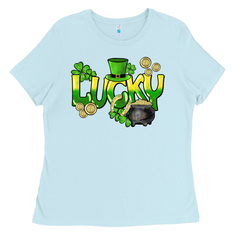 Lucky St. Patrick's Day Ladies Tee by HowdyJamesFarm | Teevron