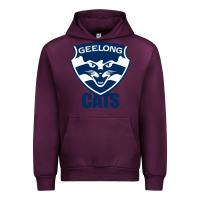 Mauve Wine geelong cats Urban Hoodie - linhVisuals
