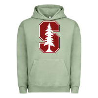 Pigment Oil Green stanford cardinal Urban Hoodie - linhVisuals