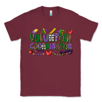 Burgundy volunteer coordinator mardi gras cowgirl Classic Tee - CowGirlArtShop