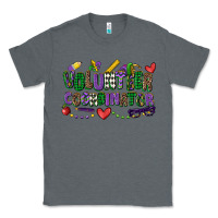 Charcoal Heather volunteer coordinator mardi gras cowgirl Classic Tee - CowGirlArtShop