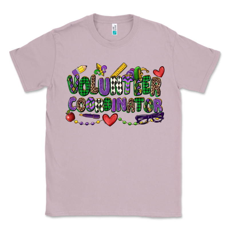 Volunteer Coordinator Mardi Gras Cowgirl Classic Tee by CowGirlArtShop | Teevron