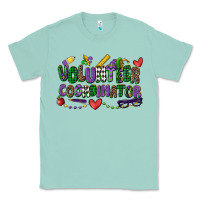 Seafoam volunteer coordinator mardi gras cowgirl Classic Tee - CowGirlArtShop