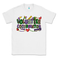 White volunteer coordinator mardi gras cowgirl Classic Tee - CowGirlArtShop