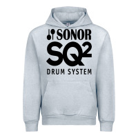 Heather Grey Sonor Drum Urban Hoodie - linhVisuals
