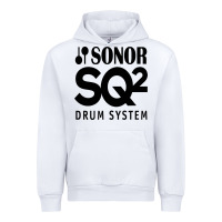 White Sonor Drum Urban Hoodie - linhVisuals