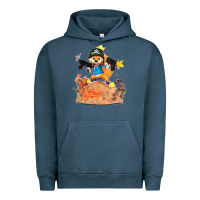 Pigment Midnight Navy conker the squirrel, bad, video game, game, green, squirel Urban Hoodie - linhVisuals