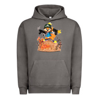Pigment Tornado conker the squirrel, bad, video game, game, green, squirel Urban Hoodie - linhVisuals