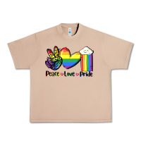 Burro Peace love Pride Urban Heavy Tee - FaDigitalArtStudio