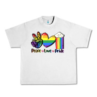 Lunar Rock Peace love Pride Urban Heavy Tee - FaDigitalArtStudio