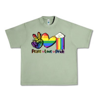 Oil Green Peace love Pride Urban Heavy Tee - FaDigitalArtStudio