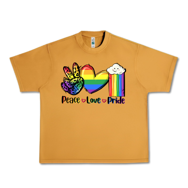 Peace Love Pride Urban Heavy Tee by FaDigitalArtStudio | Teevron