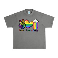 Tornado Peace love Pride Urban Heavy Tee - FaDigitalArtStudio