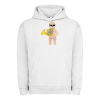 Pigment Lunar Rock funny sloth wearing sunglasses playing french horn Urban Hoodie - linhVisuals