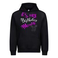 Black it's my birthday month party Urban Hoodie - linhVisuals