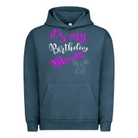 Pigment Midnight Navy it's my birthday month party Urban Hoodie - linhVisuals