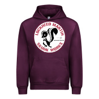 Mauve Wine skunks works adp roundel patch Urban Hoodie - linhVisuals