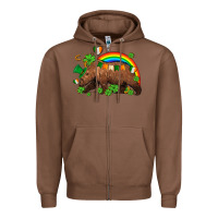 Chestnut st patricks bear ado Zipper Hoodie - AdoDesignShop