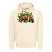 Sandshell st patricks bear ado Zipper Hoodie - AdoDesignShop