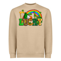 Mushroom lucky with st patricks elements Heavyweight Sweatshirt - AdoDesignShop
