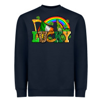 Navy lucky with st patricks elements Heavyweight Sweatshirt - AdoDesignShop