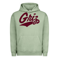 Pigment Oil Green montana griz basketball Urban Hoodie - linhVisuals