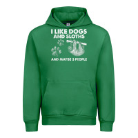 Emerald i like dogs and sloths and maybe 3 people funny animals Urban Hoodie - linhVisuals