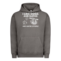 Pigment Tornado i like dogs and sloths and maybe 3 people funny animals Urban Hoodie - linhVisuals