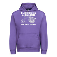 Tulip i like dogs and sloths and maybe 3 people funny animals Urban Hoodie - linhVisuals