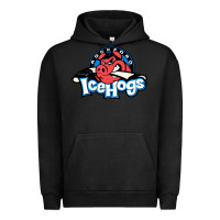 Pigment Black #the icehogs rockford Urban Hoodie - linhVisuals