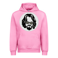 Fuchsia Pink big lebowski Urban Hoodie - linhVisuals