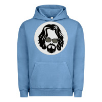 Pigment Pebble Blue big lebowski Urban Hoodie - linhVisuals