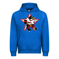 Cobalt red penguin 1990's russian Urban Hoodie - linhVisuals