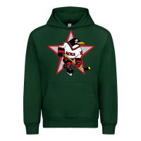 Forest Green red penguin 1990's russian Urban Hoodie - linhVisuals