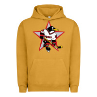 Pigment Peanut Butter red penguin 1990's russian Urban Hoodie - linhVisuals