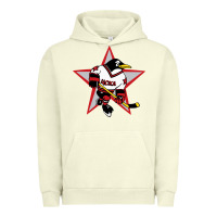 Pigment Pistachio red penguin 1990's russian Urban Hoodie - linhVisuals