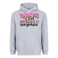 Heather Grey kindness is free sprinkle it everywhere Heavyweight Hoodie - JahusDesignShop