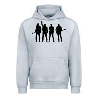 Heather Grey u2 silhouette the joshua tree tour poster Urban Hoodie - linhVisuals