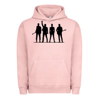 Pigment Salmon u2 silhouette the joshua tree tour poster Urban Hoodie - linhVisuals