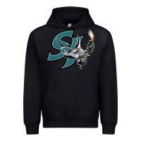 Black the-san-jose-barracuda-pen Urban Hoodie - linhVisuals