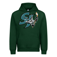 Forest Green the-san-jose-barracuda-pen Urban Hoodie - linhVisuals