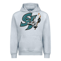 Heather Grey the-san-jose-barracuda-pen Urban Hoodie - linhVisuals
