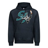 Navy the-san-jose-barracuda-pen Urban Hoodie - linhVisuals