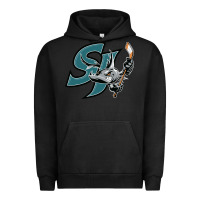 Pigment Black the-san-jose-barracuda-pen Urban Hoodie - linhVisuals
