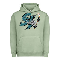 Pigment Oil Green the-san-jose-barracuda-pen Urban Hoodie - linhVisuals