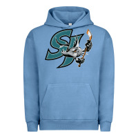 Pigment Pebble Blue the-san-jose-barracuda-pen Urban Hoodie - linhVisuals