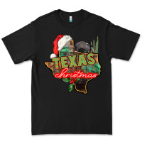 Black texas christmas Premium Tee - CowGirlArtShop