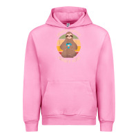 Fuchsia Pink inhale coffee exhale love sloth namaste yoga lover Urban Hoodie - linhVisuals