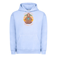 Pigment Grape Ice inhale coffee exhale love sloth namaste yoga lover Urban Hoodie - linhVisuals