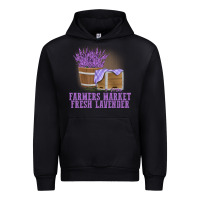 Black Farmers Market Fresh Lavender Urban Hoodie - linhVisuals